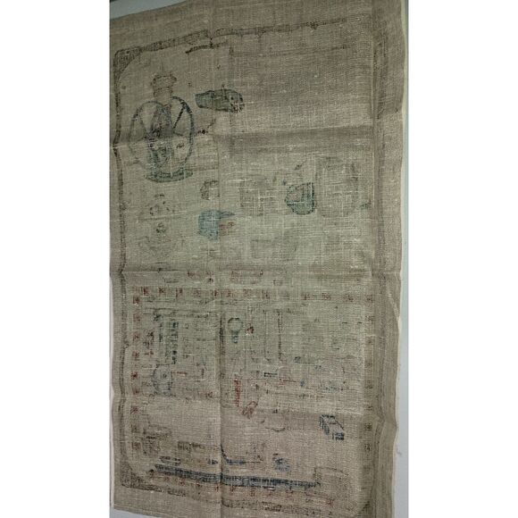 KAY-DEE: Linen Dish Towels - General Store Theme - Hand Printed (Set 2) (New) - Picture 3 of 5